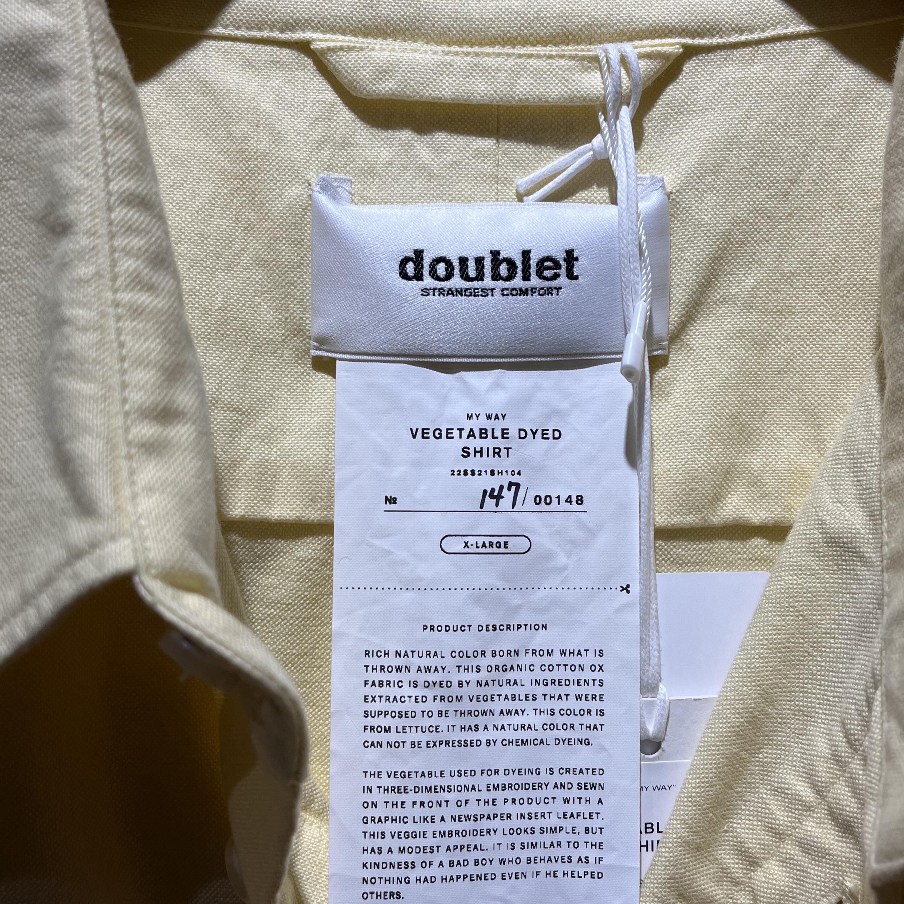 doublet オーガニックコットンシャツ