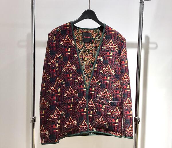 CABaNジャガードカーディガン