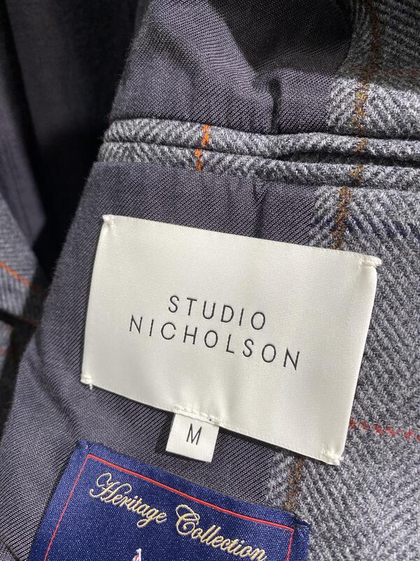 STUDIO NICHOLSON オーバーチェックコート