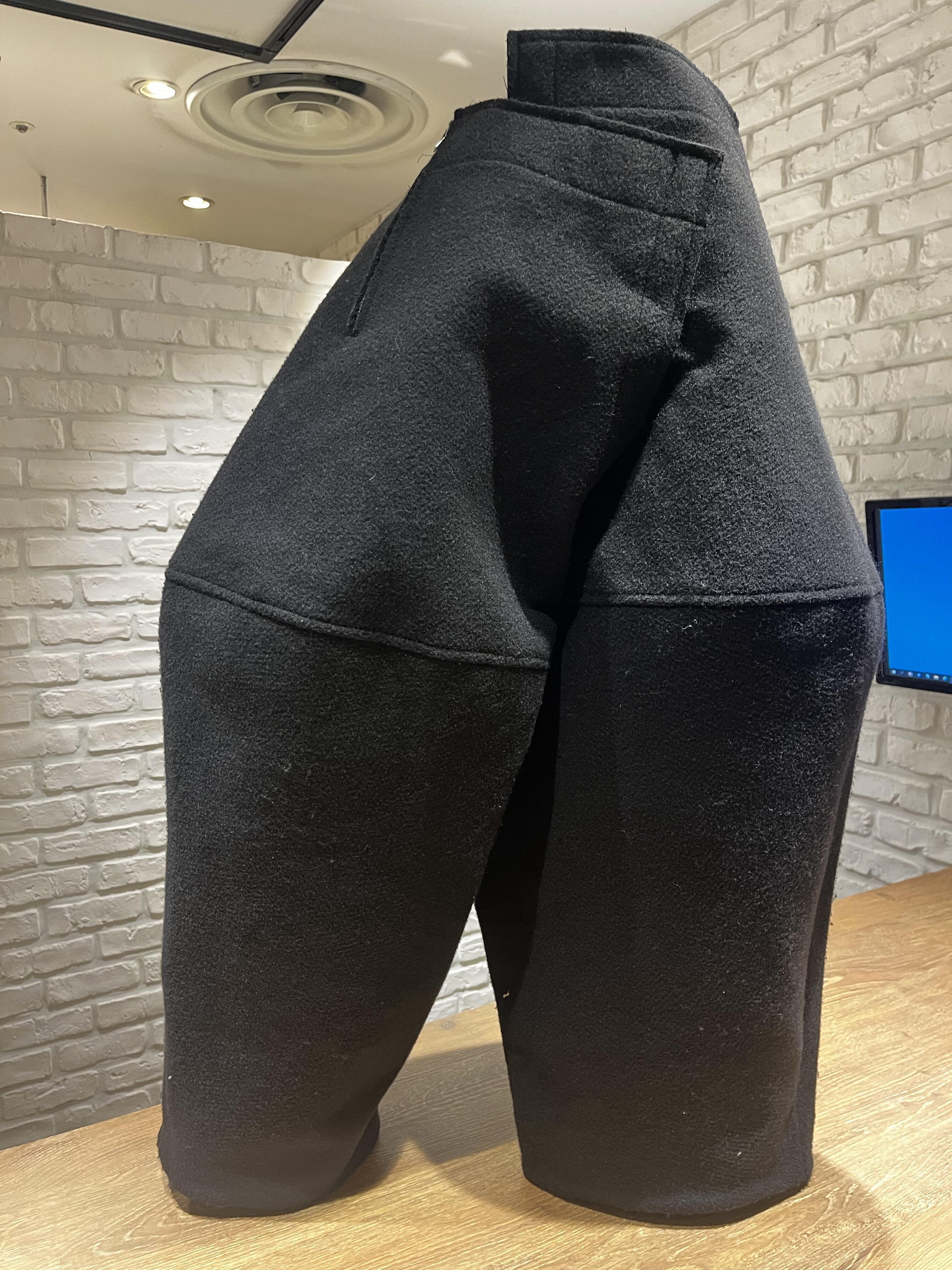 BLACK COMME DES GARCONS メルトンパンツ