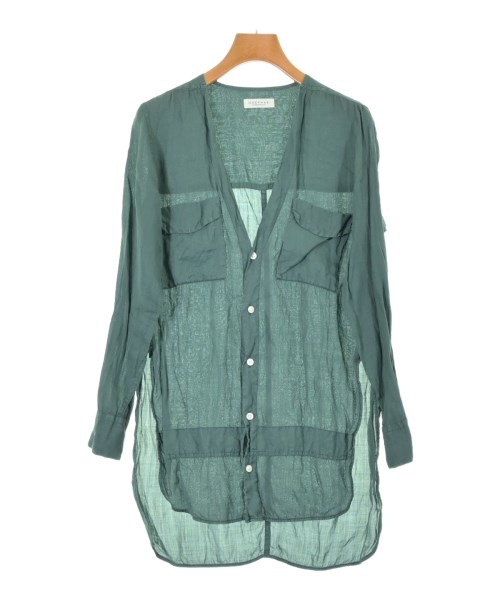 MACPHEE(マカフィー)カジュアルシャツ 緑 サイズ:36(M位)/2200616454015