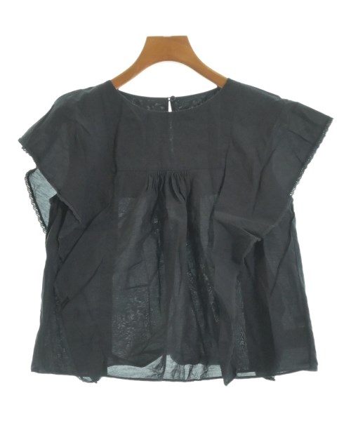 MACPHEE(マカフィー)ブラウス 紺 サイズ:36(M位)/2200606179065