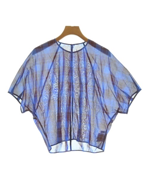 MACPHEE(マカフィー)ブラウス 青 サイズ:36(M位)/2200649093052