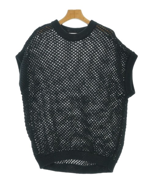 MACPHEE(マカフィー)ベスト/ノースリーブ 黒 サイズ:S/2200634991554