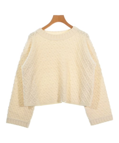 MACPHEE(マカフィー)ニット・セーター 白 サイズ:S/2200662143116