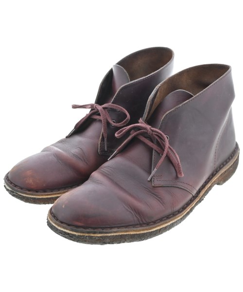 clarks(クラークス)ブーツ 赤 サイズ:8 1/2(27cm位)/2200669768039