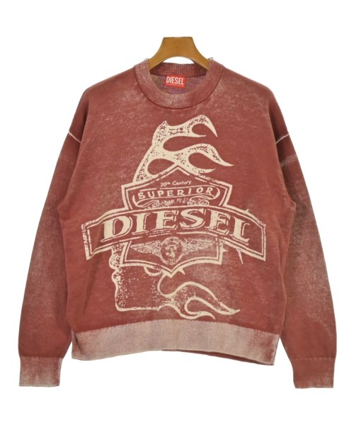 DIESEL(ディーゼル)ニット・セーター 赤 サイズ:S/2200620277037