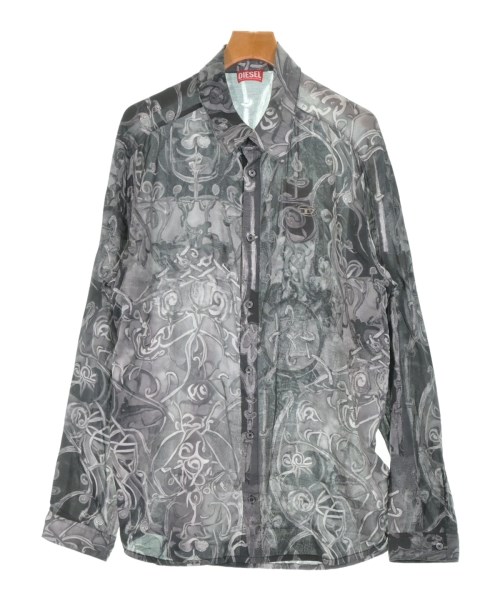 DIESEL(ディーゼル)カジュアルシャツ グレー サイズ:54(XL位)/2200669168068