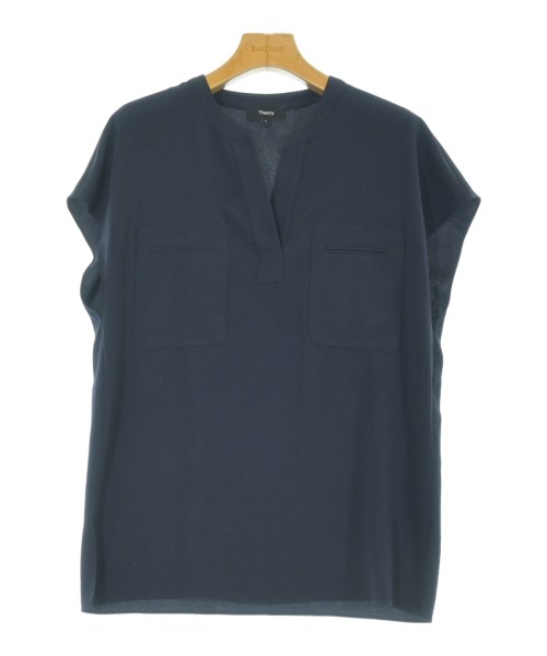 Theory(セオリー)ブラウス 紺 サイズ:S/2200651010054