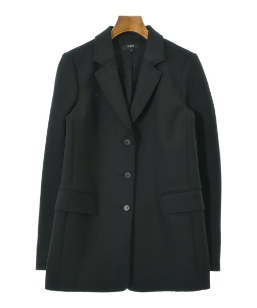 Theory(セオリー)チェスターコート 黒 サイズ:4(L位)/2200657127053