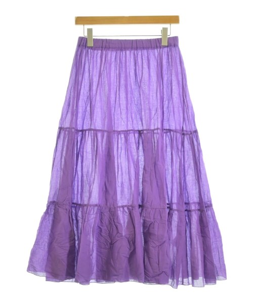 Jines(ジネス)ロング・マキシ丈スカート 紫 サイズ:02(M位)/2200671643041