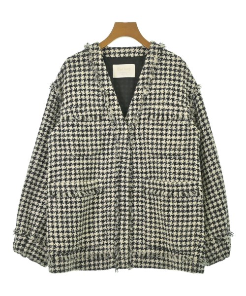 Ballsey(ボールジー)ノーカラージャケット 白 サイズ:36(M位)/2200667217096