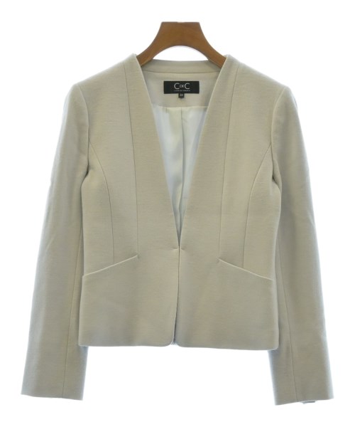 COUP DE CHANCE(クードシャンス)ノーカラージャケット グレー サイズ:36(S位)/2200508833027