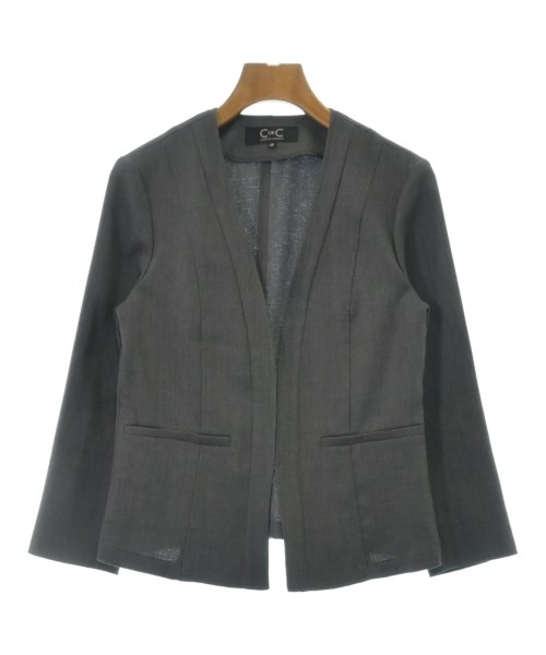COUP DE CHANCE(クードシャンス)ノーカラージャケット グレー サイズ:38(M位)/2200501457220