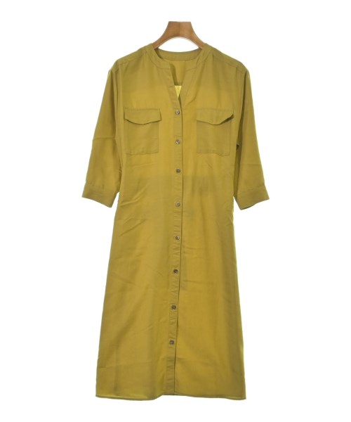 COUP DE CHANCE(クードシャンス)シャツワンピース 黄 サイズ:34(XS位)/2200620992367