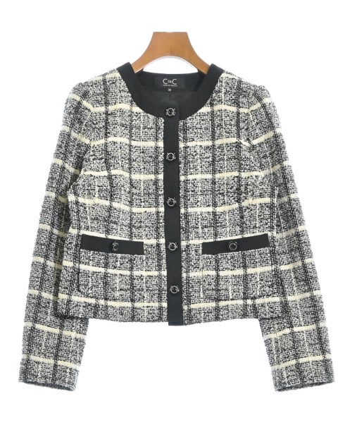 COUP DE CHANCE(クードシャンス)ノーカラージャケット 黒 サイズ:38(M位)/2200662123200