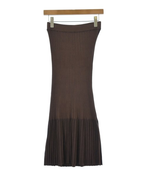 LE CIEL BLEU(ルシェルブルー)ロング・マキシ丈スカート 茶 サイズ:38(M位)/2200583717076