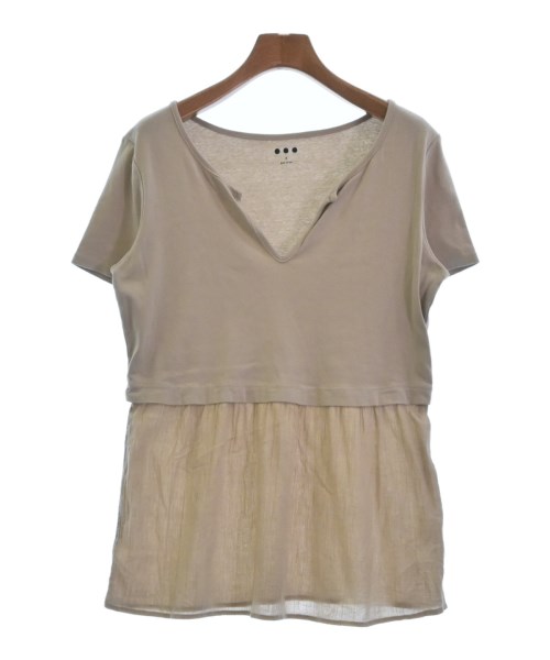 three dots(スリードッツ)Tシャツ・カットソー ベージュ サイズ:S/2200369132079