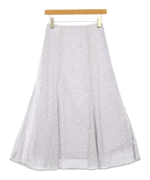 nano UNIVERSE(ナノユニバース)ロング・マキシ丈スカート 紫 サイズ:36(S位)/2200631275015