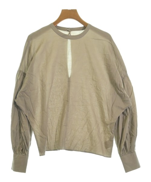 nano UNIVERSE(ナノユニバース)ブラウス 茶 サイズ:38(M位)/2200641157042