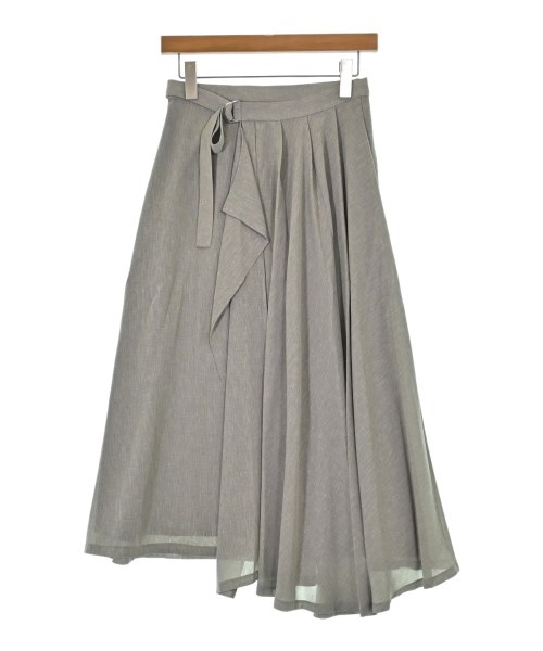 nano UNIVERSE(ナノユニバース)ロング・マキシ丈スカート グレー サイズ:38(M位)/2200636646032