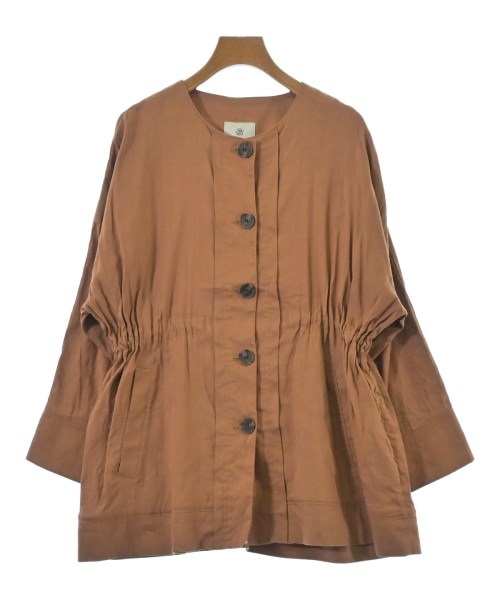 nano UNIVERSE(ナノユニバース)ブラウス 茶 サイズ:38(M位)/2200651921022