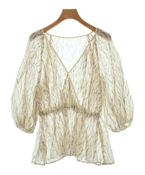 nano UNIVERSE(ナノユニバース)ブラウス ベージュ サイズ:S/2200648557036