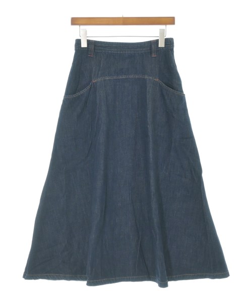 Jocomomola(ホコモモラ)ロング・マキシ丈スカート 紺 サイズ:40(M位)/2200651185011