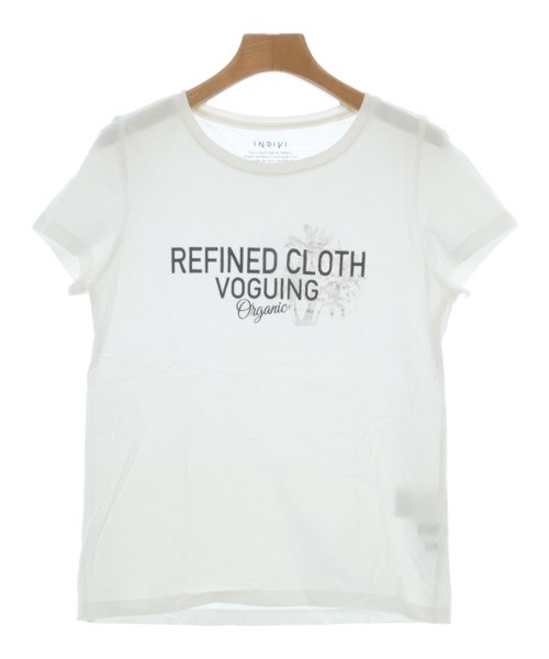 INDIVI(インディヴィ)Tシャツ・カットソー 白 サイズ:05(XXS位)/2200620992657