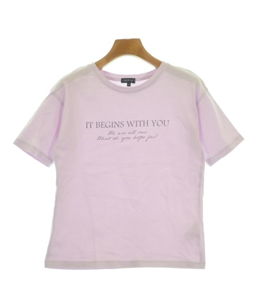 INDIVI(インディヴィ)Tシャツ・カットソー ピンク サイズ:05(XXS位)/2200620992756