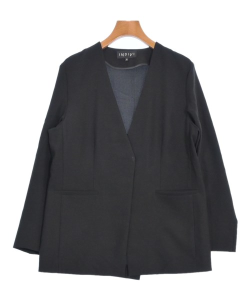 INDIVI(インディヴィ)カジュアルジャケット 黒 サイズ:38(M位)/2200577392012