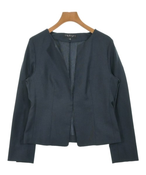 INDIVI(インディヴィ)カジュアルジャケット 紺 サイズ:40(L位)/2200575034037