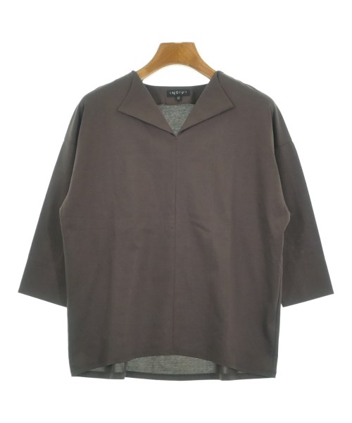 INDIVI(インディヴィ)ブラウス 茶 サイズ:05(XXS位)/2200613827034