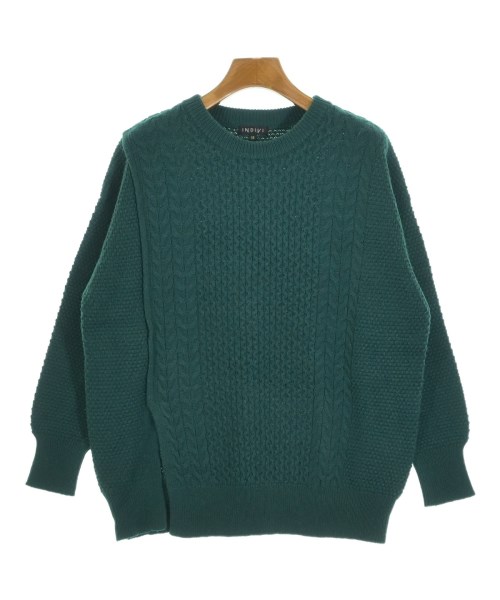 INDIVI(インディヴィ)ニット・セーター 緑 サイズ:38(M位)/2200617053033