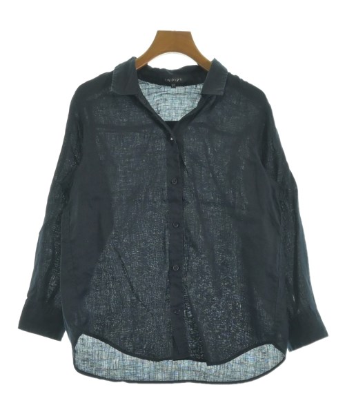 INDIVI(インディヴィ)カジュアルシャツ 紺 サイズ:07(XS位)/2200617674047