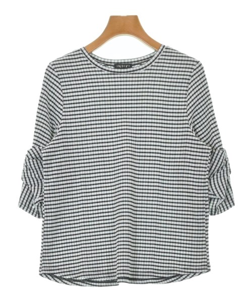 INDIVI(インディヴィ)Tシャツ・カットソー 黒 サイズ:05(XXS位)/2200612347083