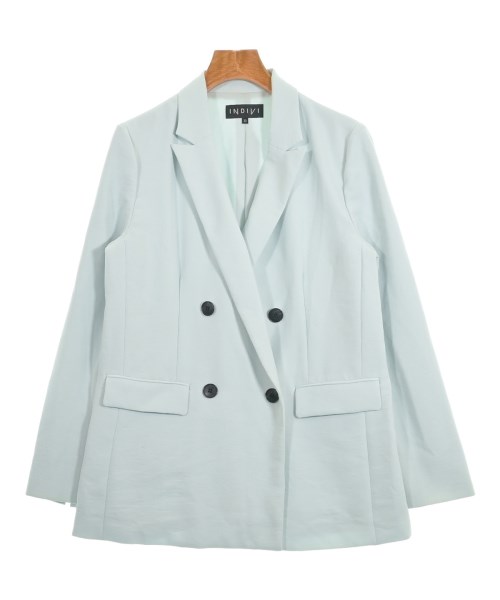 INDIVI(インディヴィ)カジュアルジャケット 青 サイズ:38(M位)/2200608719016