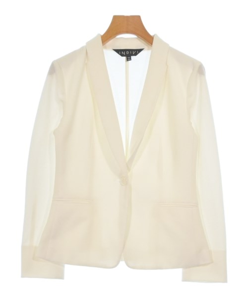 INDIVI(インディヴィ)カジュアルジャケット 白 サイズ:36(S位)/2200563115052