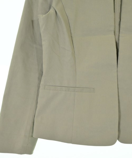 INDIVI（インディヴィ）ノーカラージャケット カーキ サイズ:34(XS位) レディース/2200646754079