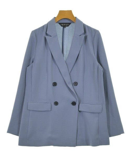 INDIVI(インディヴィ)テーラードジャケット 青 サイズ:38(M位)/2200646406084