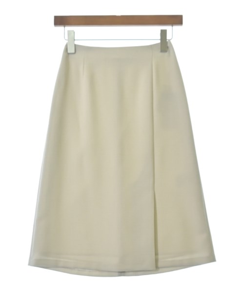 INDIVI(インディヴィ)ひざ丈スカート 白 サイズ:05(XS位)/2200659647047