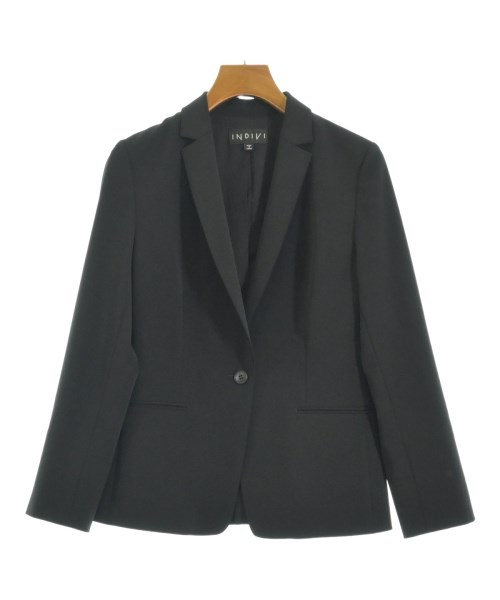 INDIVI(インディヴィ)テーラードジャケット 黒 サイズ:05(XS位)/2200668656016