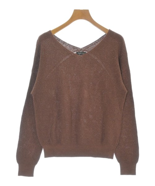INDIVI(インディヴィ)ニット・セーター 茶 サイズ:38(M位)/2200667664043