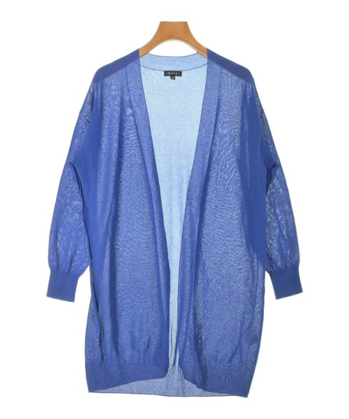 INDIVI(インディヴィ)カーディガン 青 サイズ:38(M位)/2200663668175