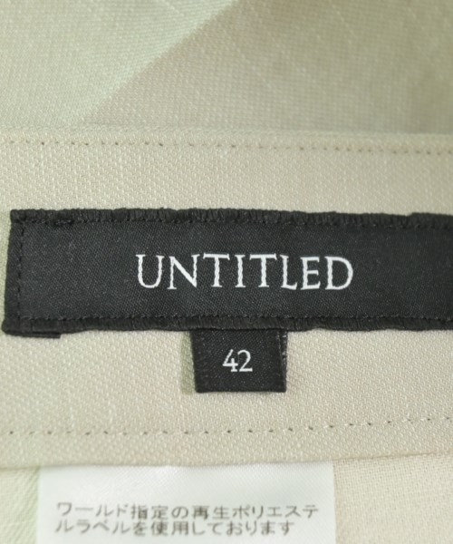 UNTITLED（アンタイトル）スラックス 白 サイズ:42(L位) レディース/2200625161034