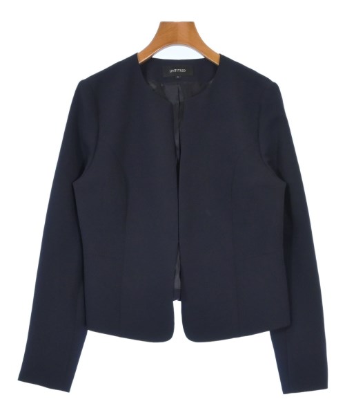 UNTITLED(アンタイトル)ノーカラージャケット 紺 サイズ:3(L位)/2200607367041