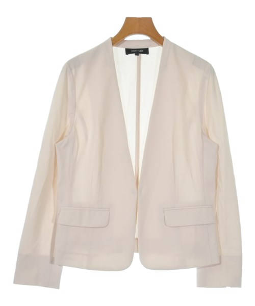 UNTITLED(アンタイトル)ノーカラージャケット ベージュ サイズ:4(XL位)/2200634628061