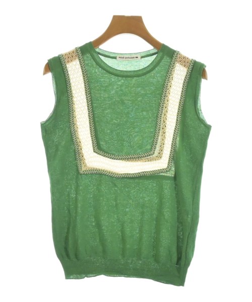 mina perhonen(ミナペルホネン)ベスト 緑 サイズ:38(S位)/2200609422359