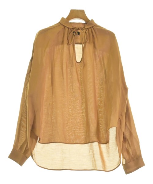 Drawer(ドロワー)ブラウス 茶 サイズ:36(S位)/2200620976121