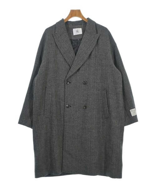 TAKEO KIKUCHI(タケオ　キクチ)チェスターコート グレー サイズ:L/2200698860407